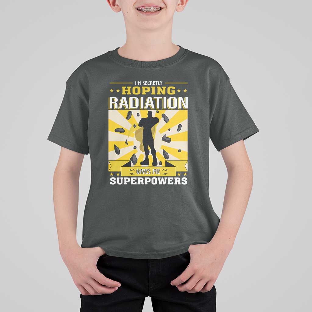 Chemotherapy Awareness T Shirt For Kid Radiation Gives Me Superpowers - Wonder Print Shop
