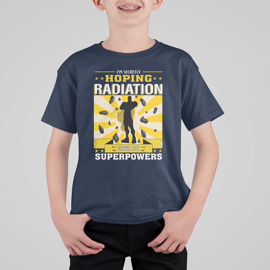 Chemotherapy Awareness T Shirt For Kid Radiation Gives Me Superpowers - Wonder Print Shop