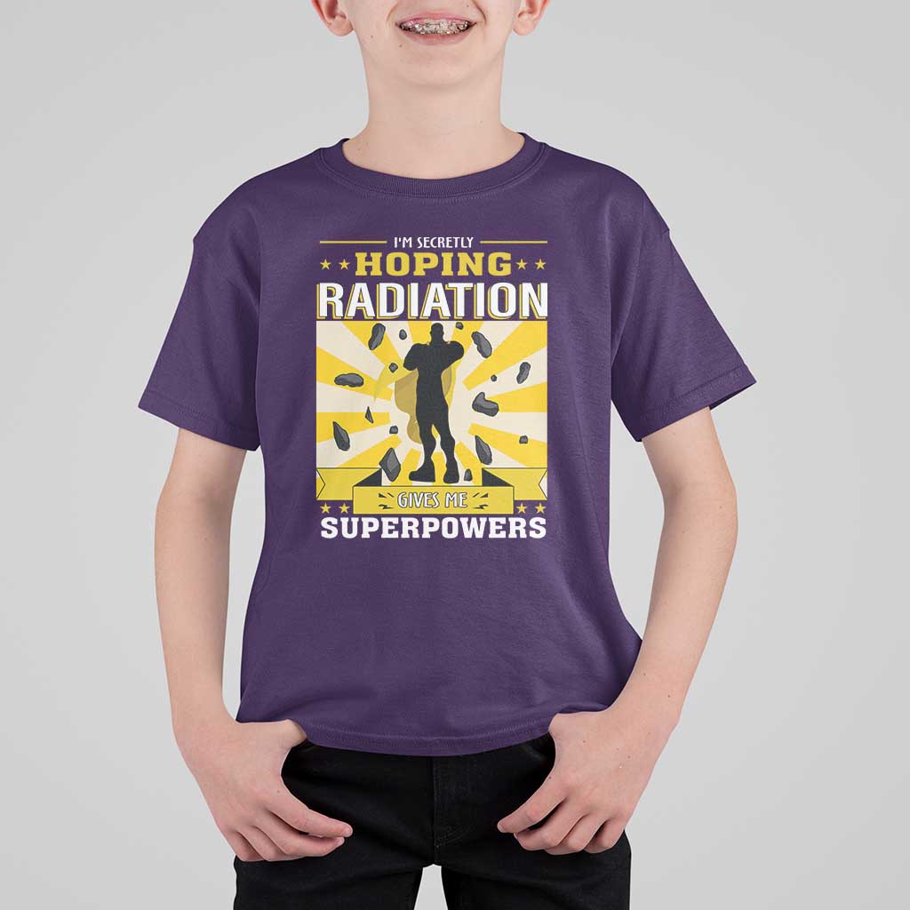 Chemotherapy Awareness T Shirt For Kid Radiation Gives Me Superpowers - Wonder Print Shop