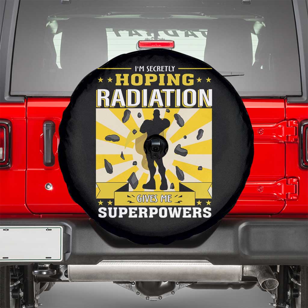Chemotherapy Awareness Spare Tire Cover Radiation Gives Me Superpowers