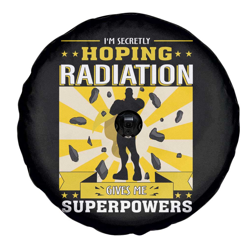 Chemotherapy Awareness Spare Tire Cover Radiation Gives Me Superpowers