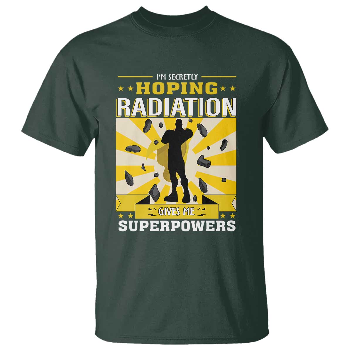Chemotherapy Awareness T Shirt Radiation Gives Me Superpowers - Wonder Print Shop