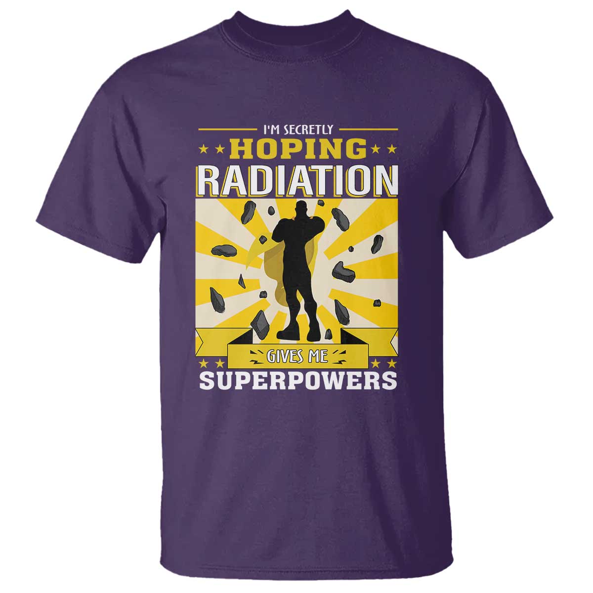 Chemotherapy Awareness T Shirt Radiation Gives Me Superpowers - Wonder Print Shop