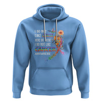 I Do Not Like Cancer Here Or There Anywhere Rainbow Ribbon Hoodie - Wonder Print Shop