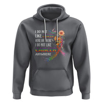 I Do Not Like Cancer Here Or There Anywhere Rainbow Ribbon Hoodie - Wonder Print Shop