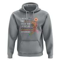 I Do Not Like Cancer Here Or There Anywhere Rainbow Ribbon Hoodie - Wonder Print Shop