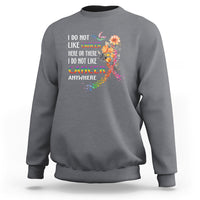 I Do Not Like Cancer Here Or There Anywhere Rainbow Ribbon Sweatshirt - Wonder Print Shop