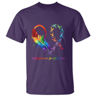 Fight Cancer In All Color Fighter Rainbow Ribbon T Shirt - Wonder Print Shop