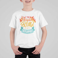 Blindness Visual Impairment T Shirt For Kid I'm Legally Blind Not Stupid - Wonder Print Shop