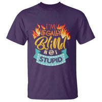 Blindness Visual Impairment T Shirt I'm Legally Blind Not Stupid - Wonder Print Shop