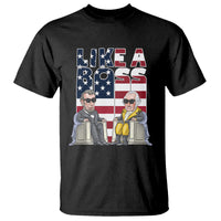 Presidents Day T Shirt Like A Boss Washington Lincoln Abe George US Flag - Wonder Print Shop