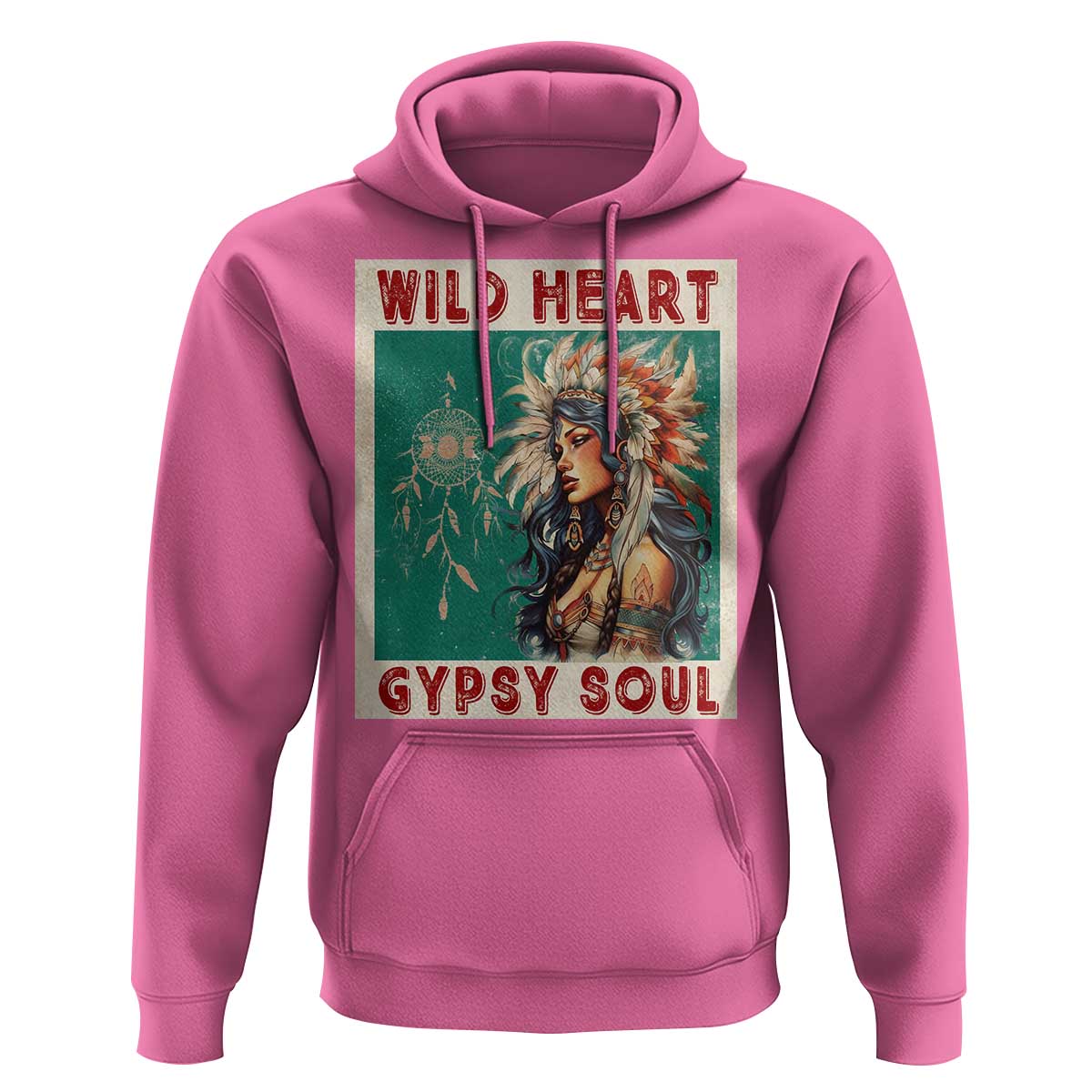 Native American Hoodie Wild Heart Gypsy Soul Women