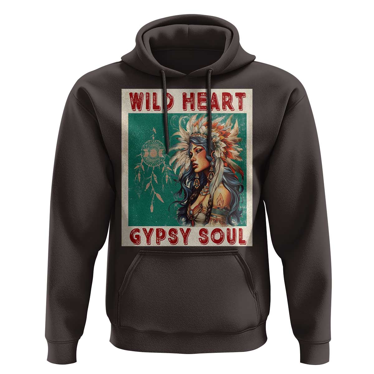 Native American Hoodie Wild Heart Gypsy Soul Women