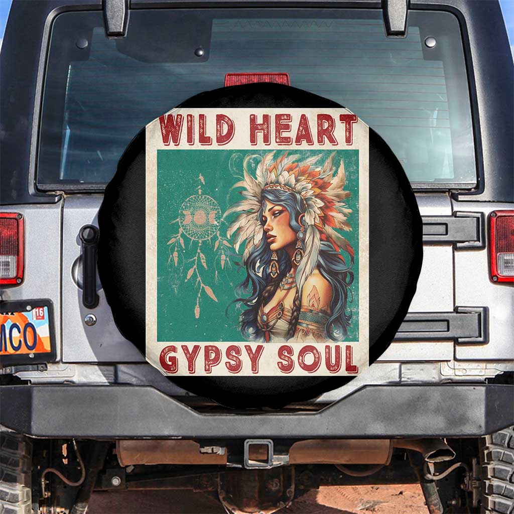 Native American Spare Tire Cover Wild Heart Gypsy Soul Women