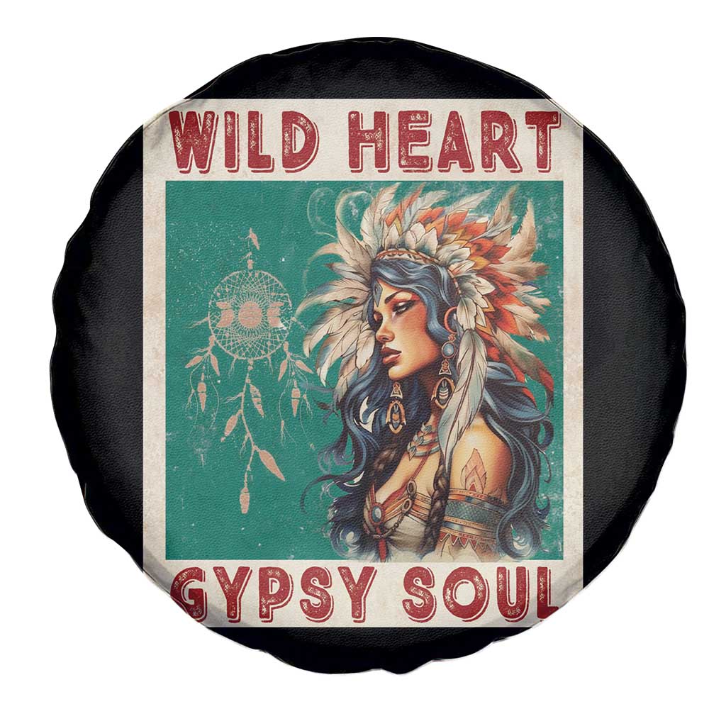 Native American Spare Tire Cover Wild Heart Gypsy Soul Women