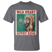 Native American T Shirt Wild Heart Gypsy Soul Women - Wonder Print Shop