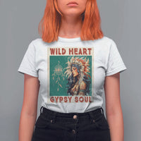 Native American T Shirt For Women Wild Heart Gypsy Soul Women - Wonder Print Shop