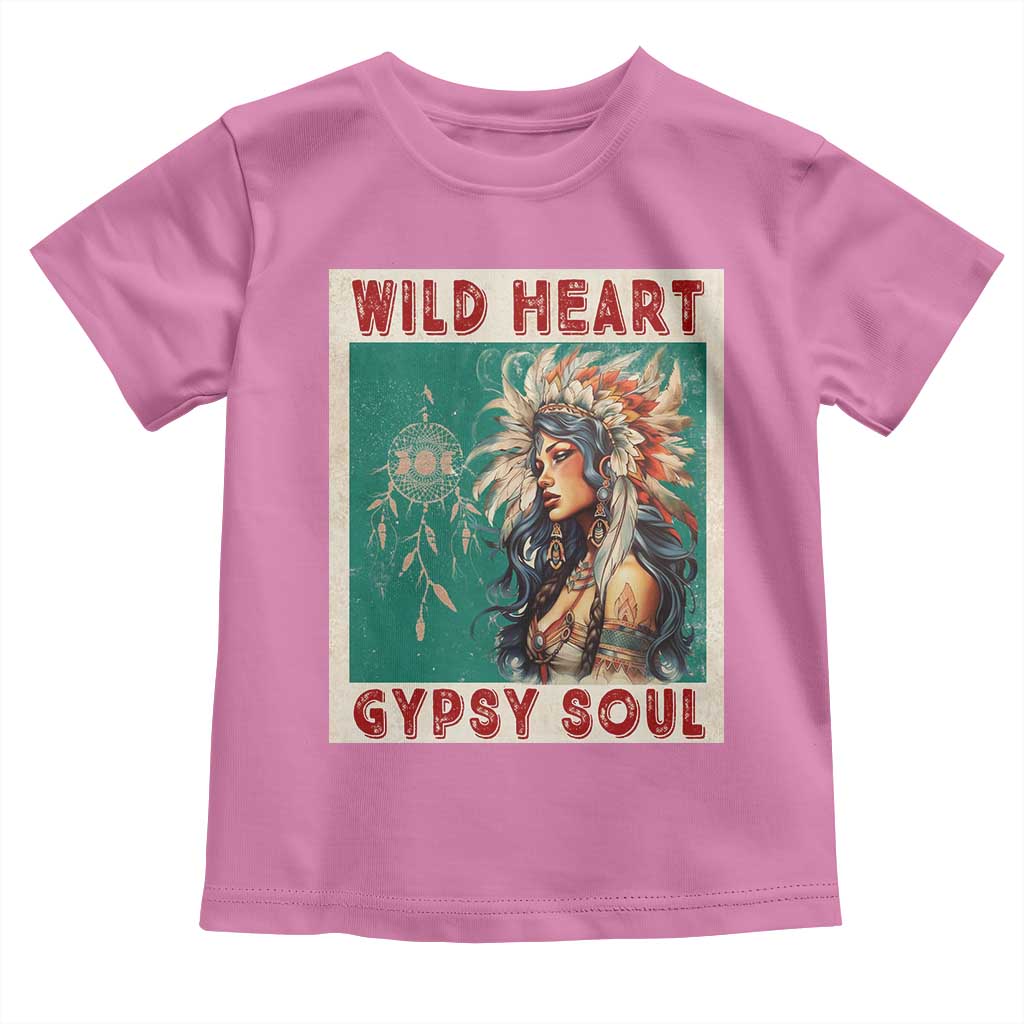 Native American Toddler T Shirt Wild Heart Gypsy Soul Women
