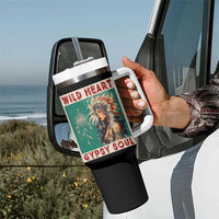 Native American Tumbler With Handle Wild Heart Gypsy Soul Women