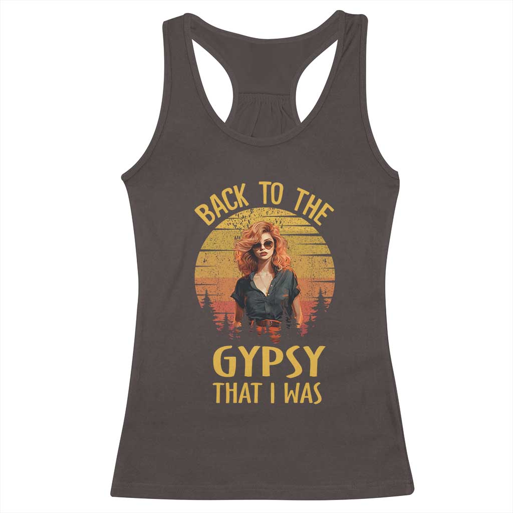 Back To The Gypsy That I Was Racerback Tank Top