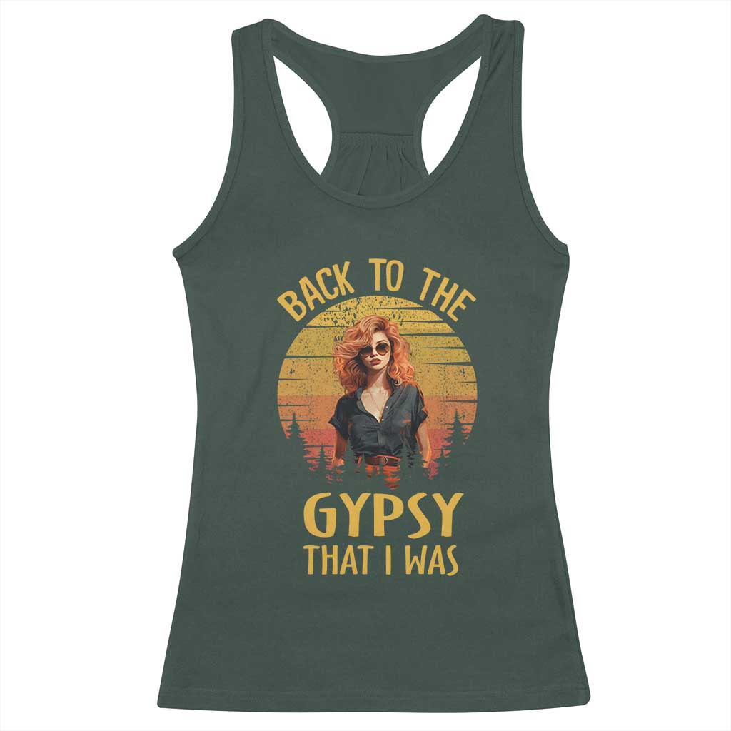 Back To The Gypsy That I Was Racerback Tank Top