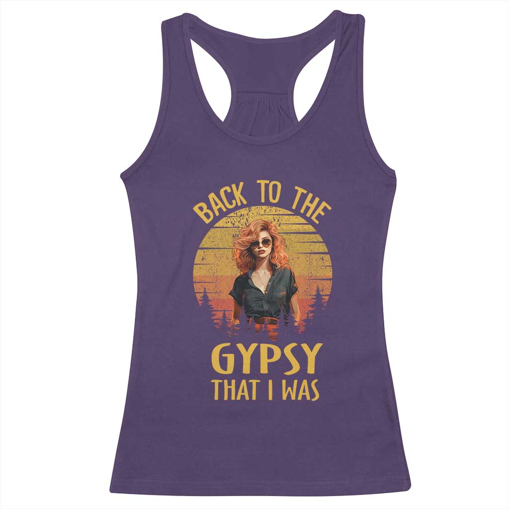 Back To The Gypsy That I Was Racerback Tank Top