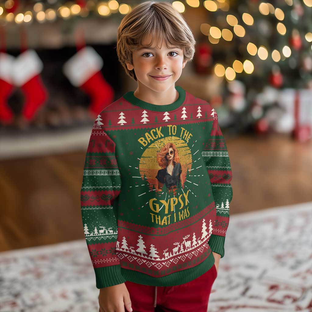 Back To The Gypsy That I Was Ugly Christmas Sweater - Wonder Print Shop