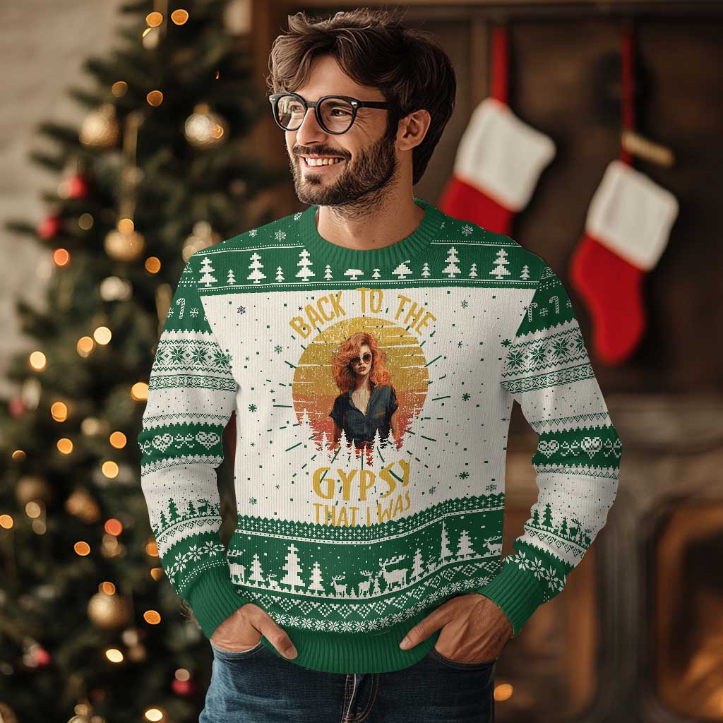 Back To The Gypsy That I Was Ugly Christmas Sweater - Wonder Print Shop