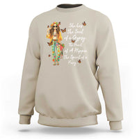 Hippie Girl Sweatshirt The Soul Of A Gypsy The Heart Of A Hippie The Spirit Of A Family - Wonder Print Shop