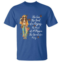 Hippie Girl T Shirt The Soul Of A Gypsy The Heart Of A Hippie The Spirit Of A Family - Wonder Print Shop