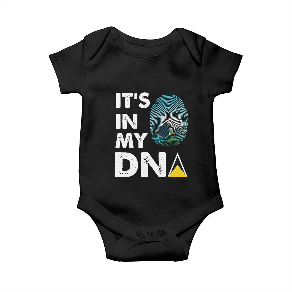 Saint Lucia Baby Onesie It's In My DNA Beautiful Beach