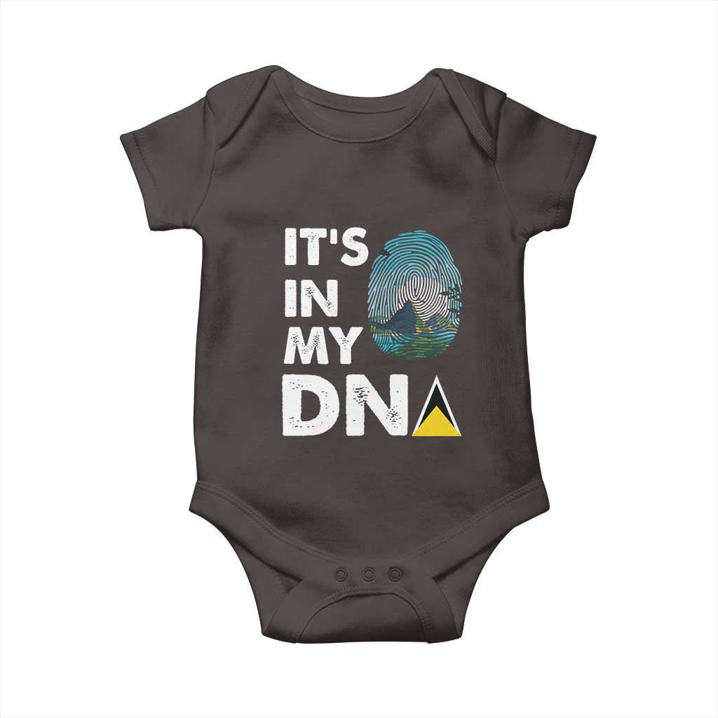 Saint Lucia Baby Onesie It's In My DNA Beautiful Beach