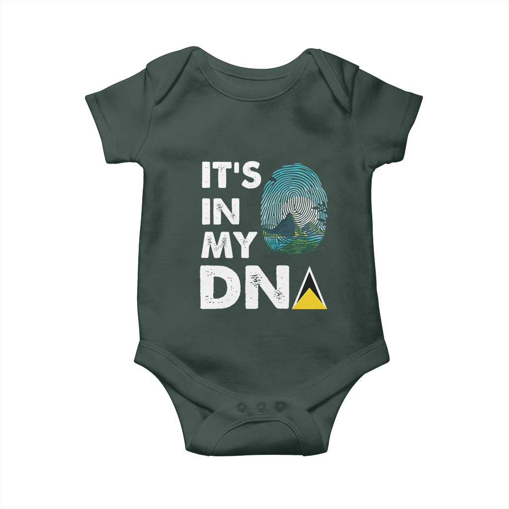 Saint Lucia Baby Onesie It's In My DNA Beautiful Beach