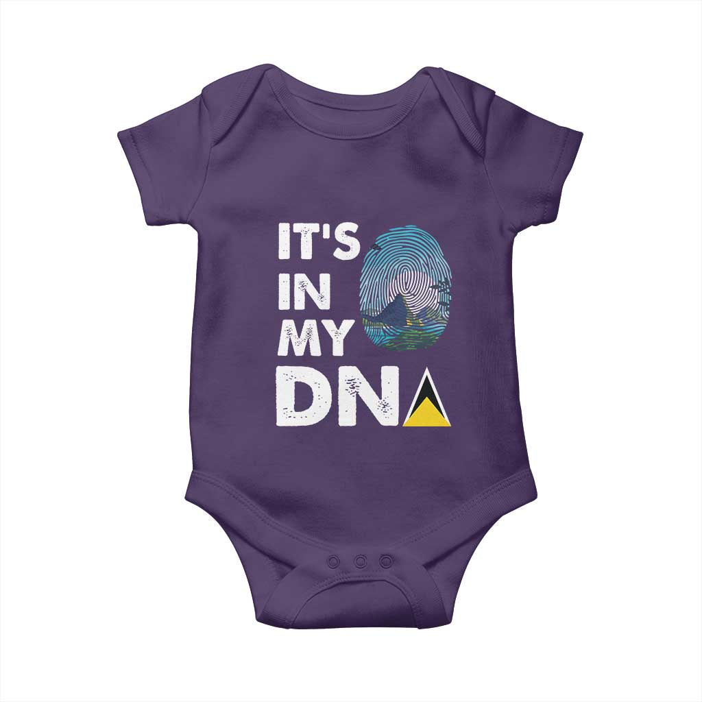 Saint Lucia Baby Onesie It's In My DNA Beautiful Beach
