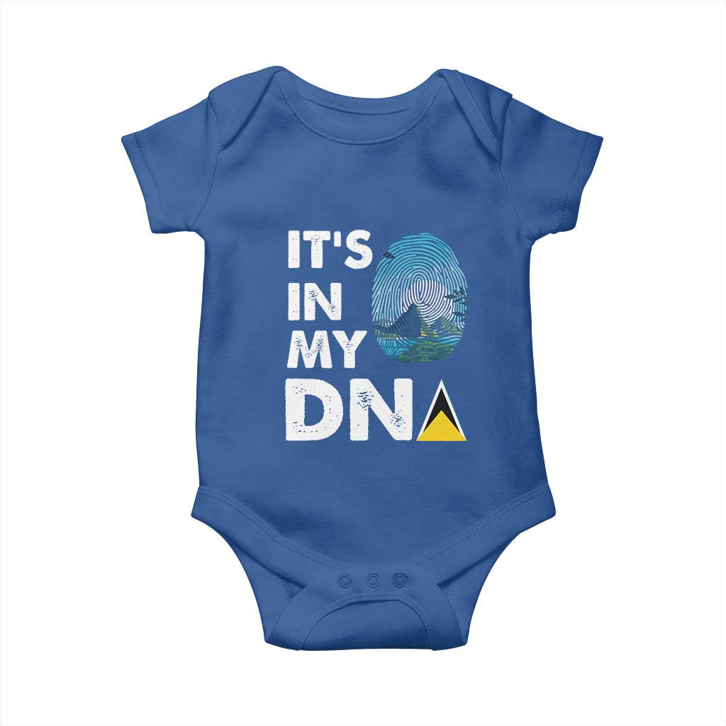 Saint Lucia Baby Onesie It's In My DNA Beautiful Beach