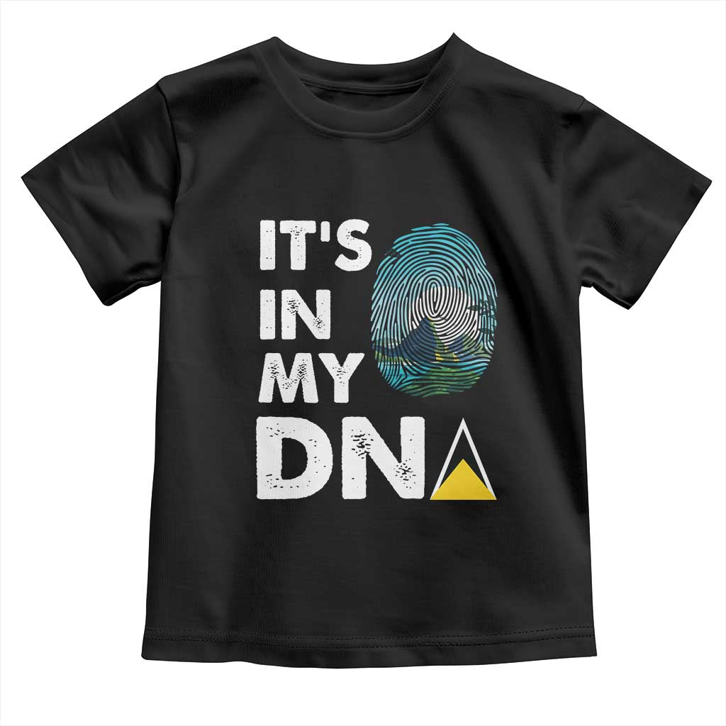 Saint Lucia Toddler T Shirt It's In My DNA Beautiful Beach