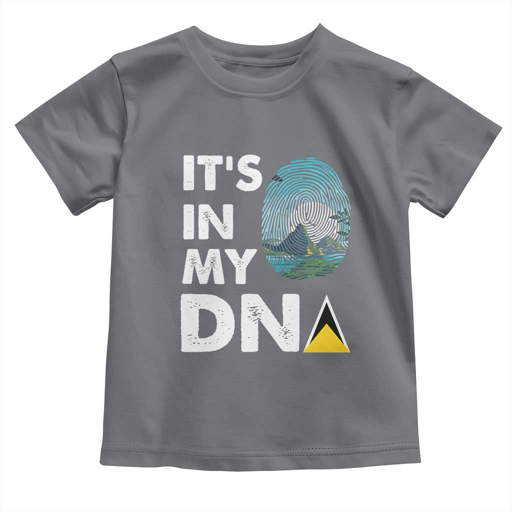 Saint Lucia Toddler T Shirt It's In My DNA Beautiful Beach
