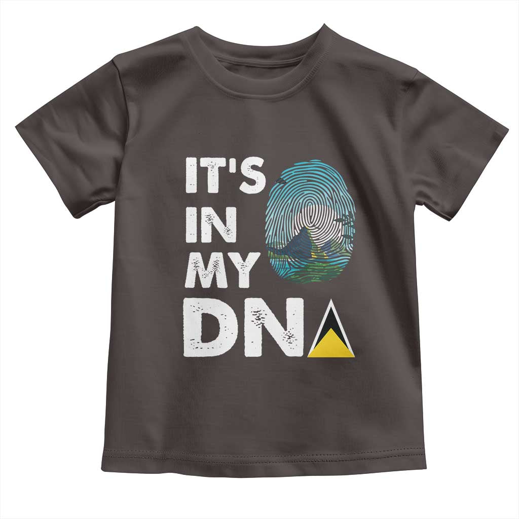 Saint Lucia Toddler T Shirt It's In My DNA Beautiful Beach