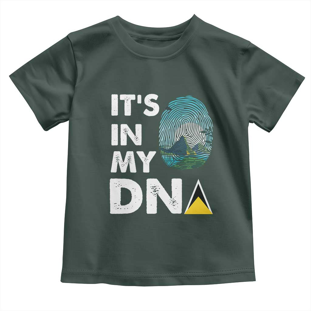 Saint Lucia Toddler T Shirt It's In My DNA Beautiful Beach