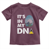 Saint Lucia Toddler T Shirt It's In My DNA Beautiful Beach