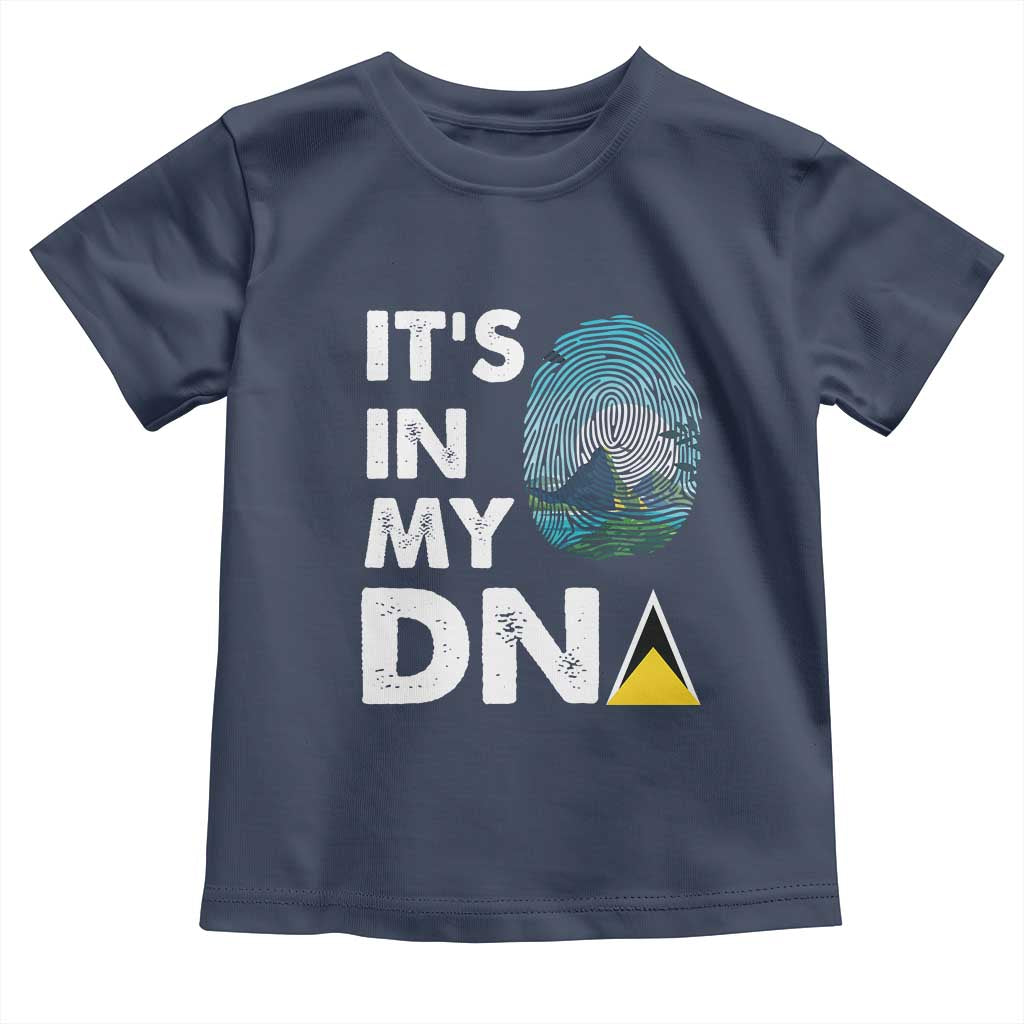 Saint Lucia Toddler T Shirt It's In My DNA Beautiful Beach