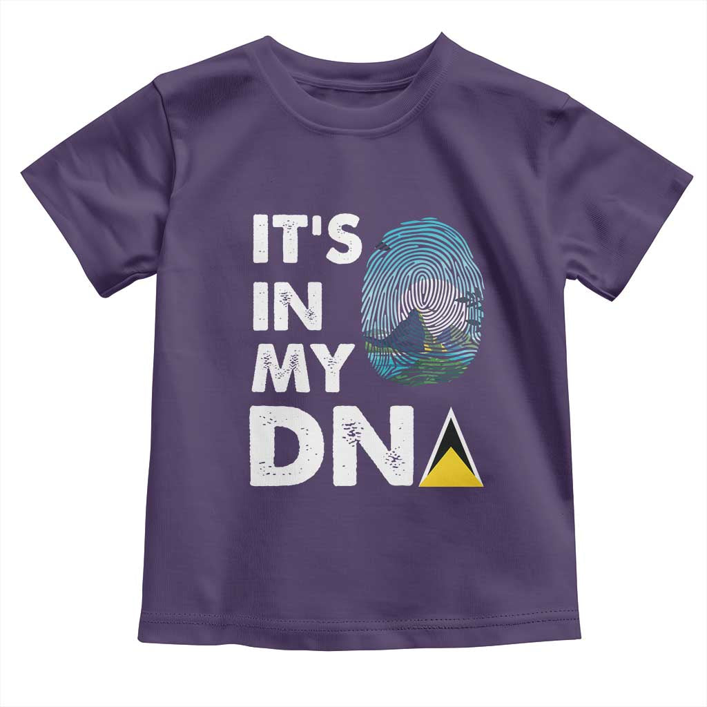 Saint Lucia Toddler T Shirt It's In My DNA Beautiful Beach