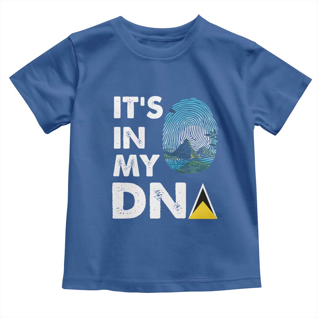 Saint Lucia Toddler T Shirt It's In My DNA Beautiful Beach