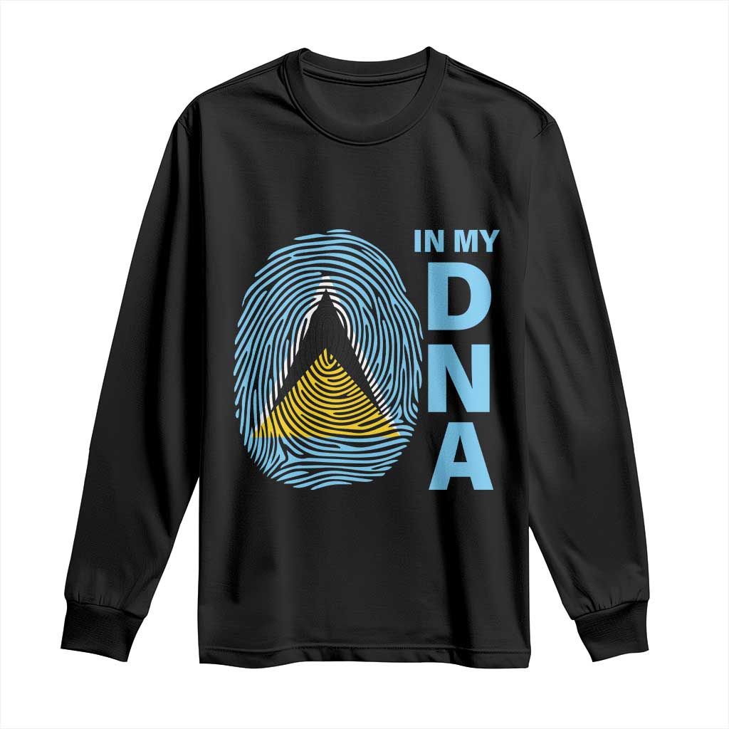 Saint Lucia It's In My DNA Long Sleeve Shirt