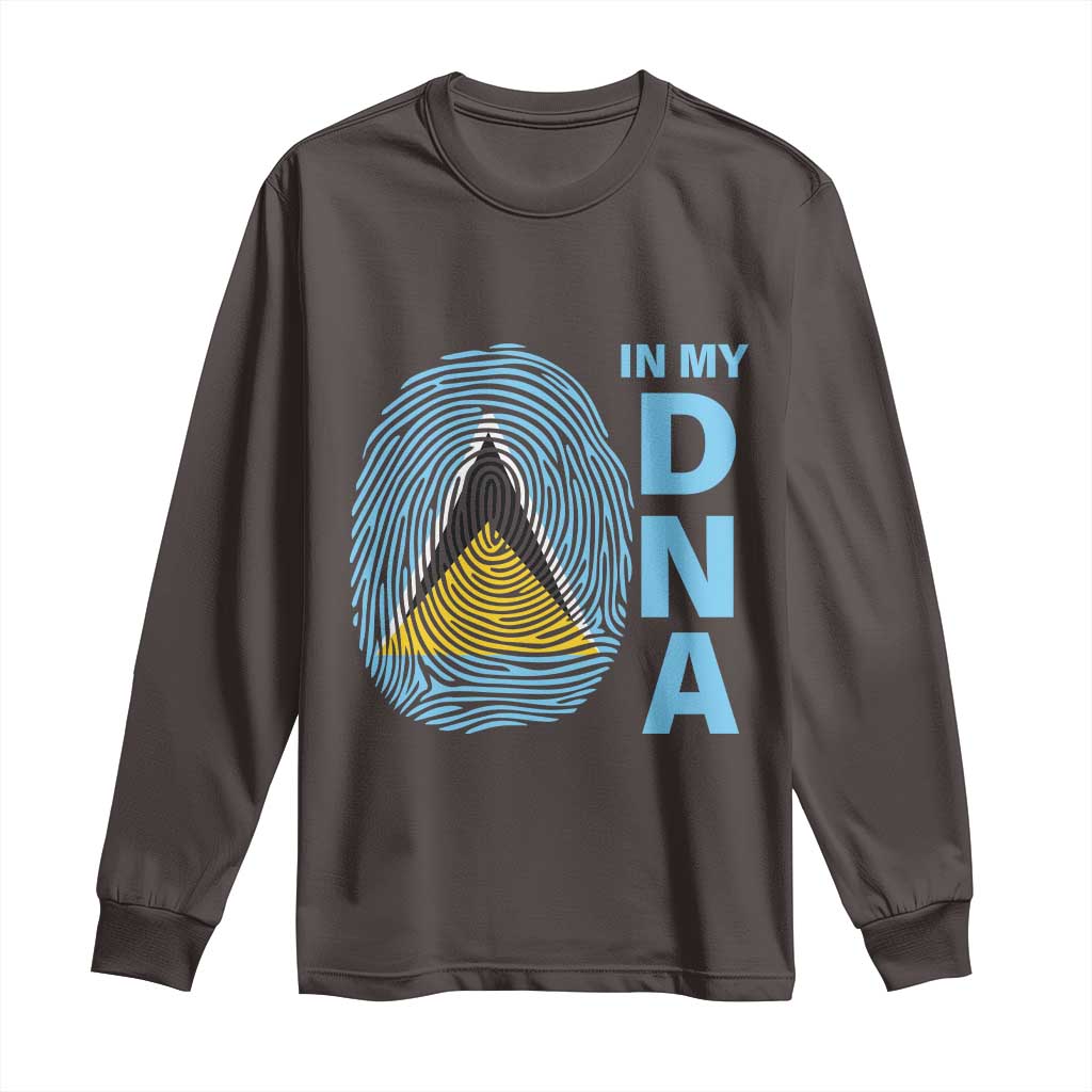Saint Lucia It's In My DNA Long Sleeve Shirt