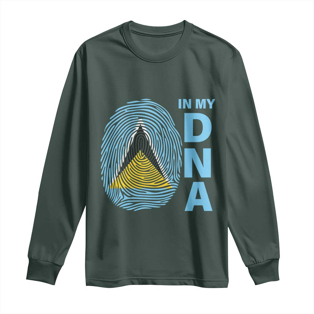 Saint Lucia It's In My DNA Long Sleeve Shirt