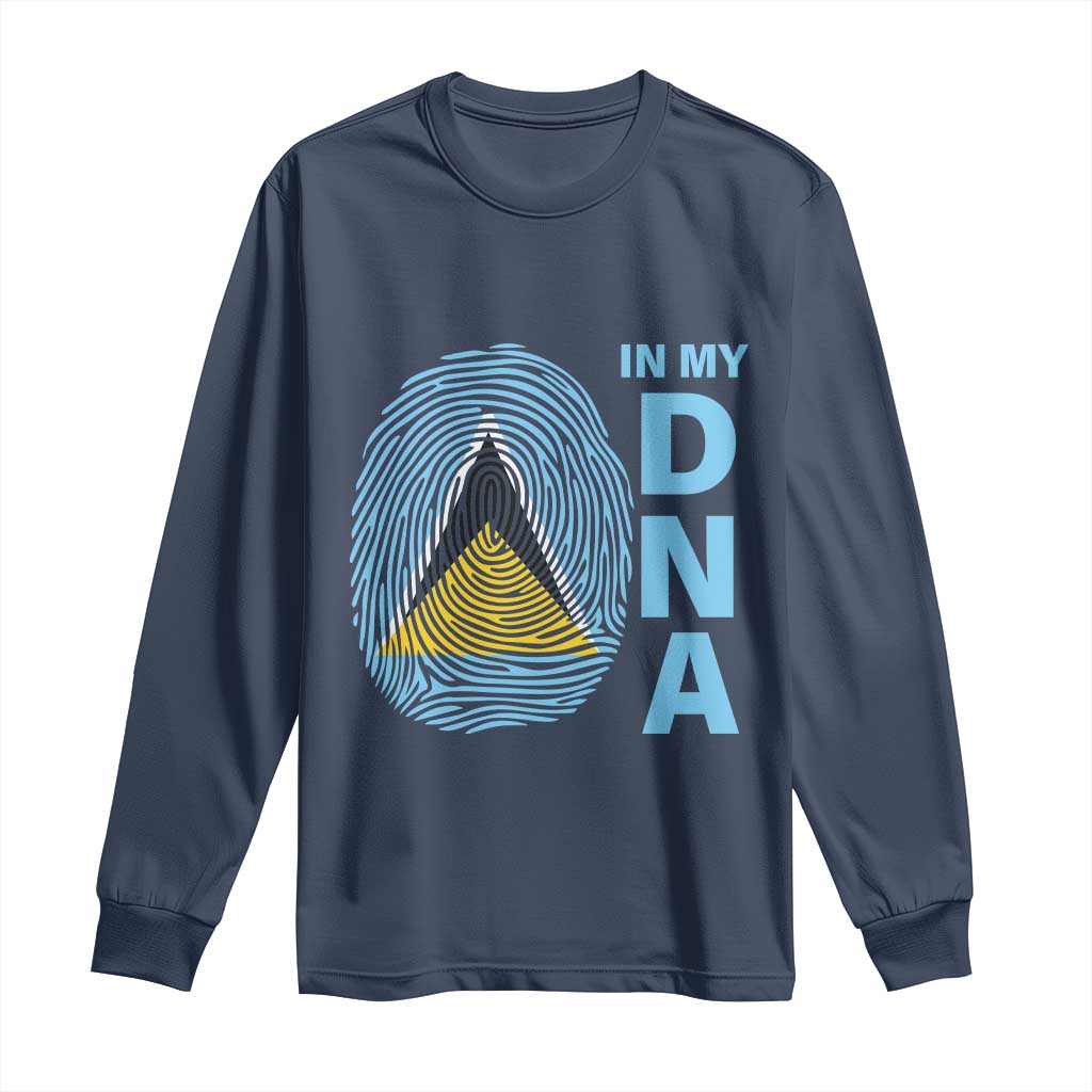 Saint Lucia It's In My DNA Long Sleeve Shirt