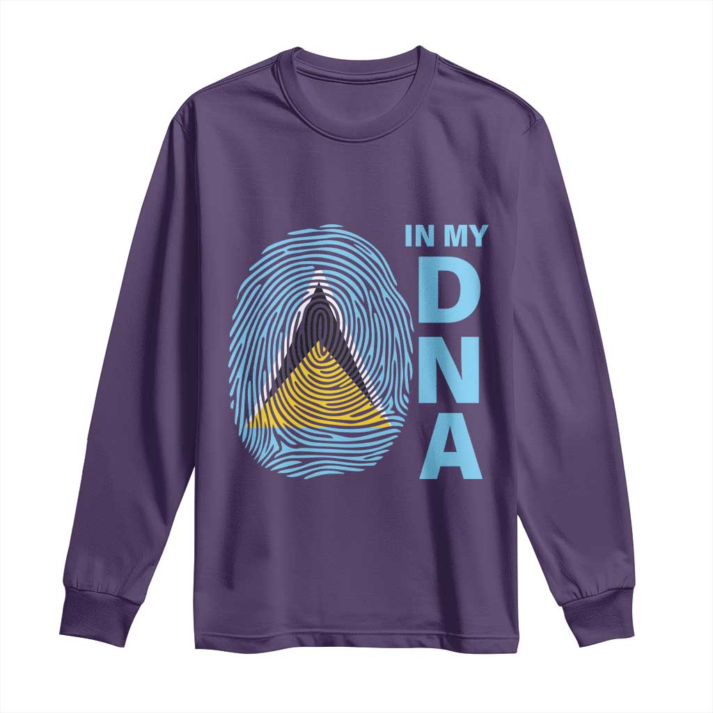 Saint Lucia It's In My DNA Long Sleeve Shirt