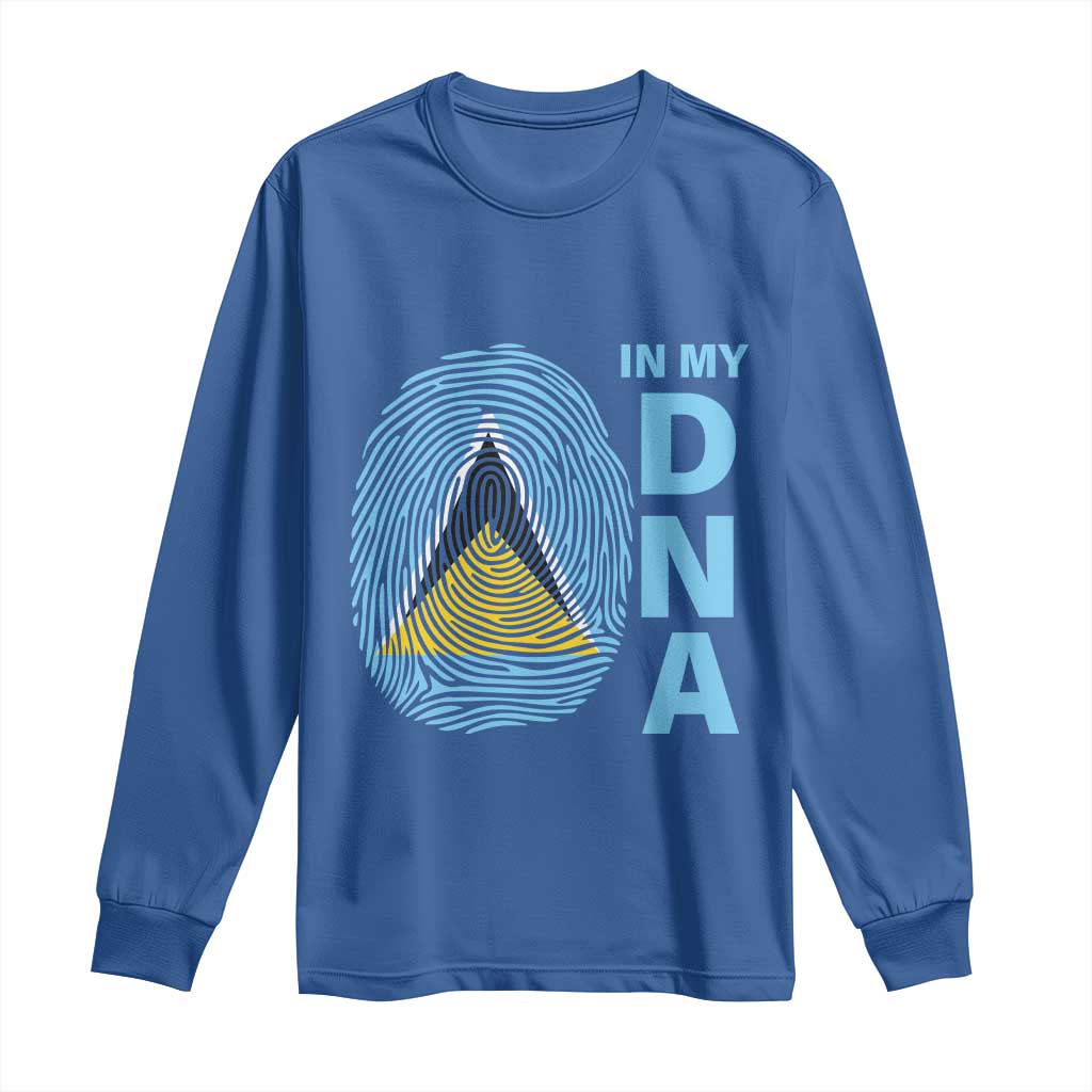 Saint Lucia It's In My DNA Long Sleeve Shirt