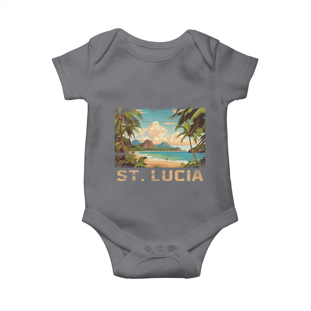 Saint Lucia Baby Onesie St. Lucia Beach Trip